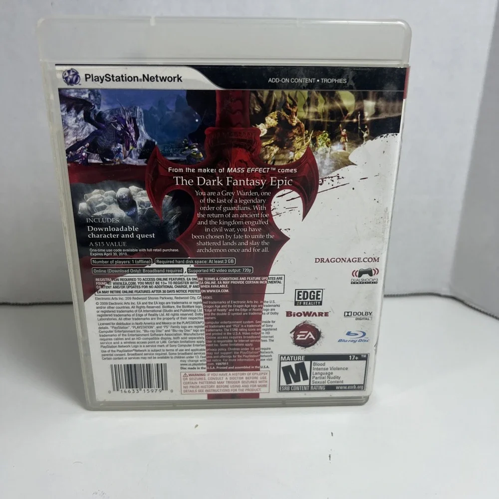 Dragon Age Origins - Sony PlayStation 3